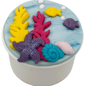 Cupcake Θαλάσσιο Θέμα με Ζαχαρόπαστα – Κοχύλια & Αστερίας