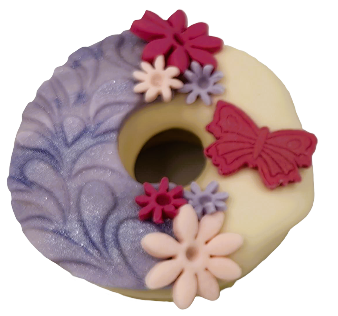 Donut Μώβ λουλούδια