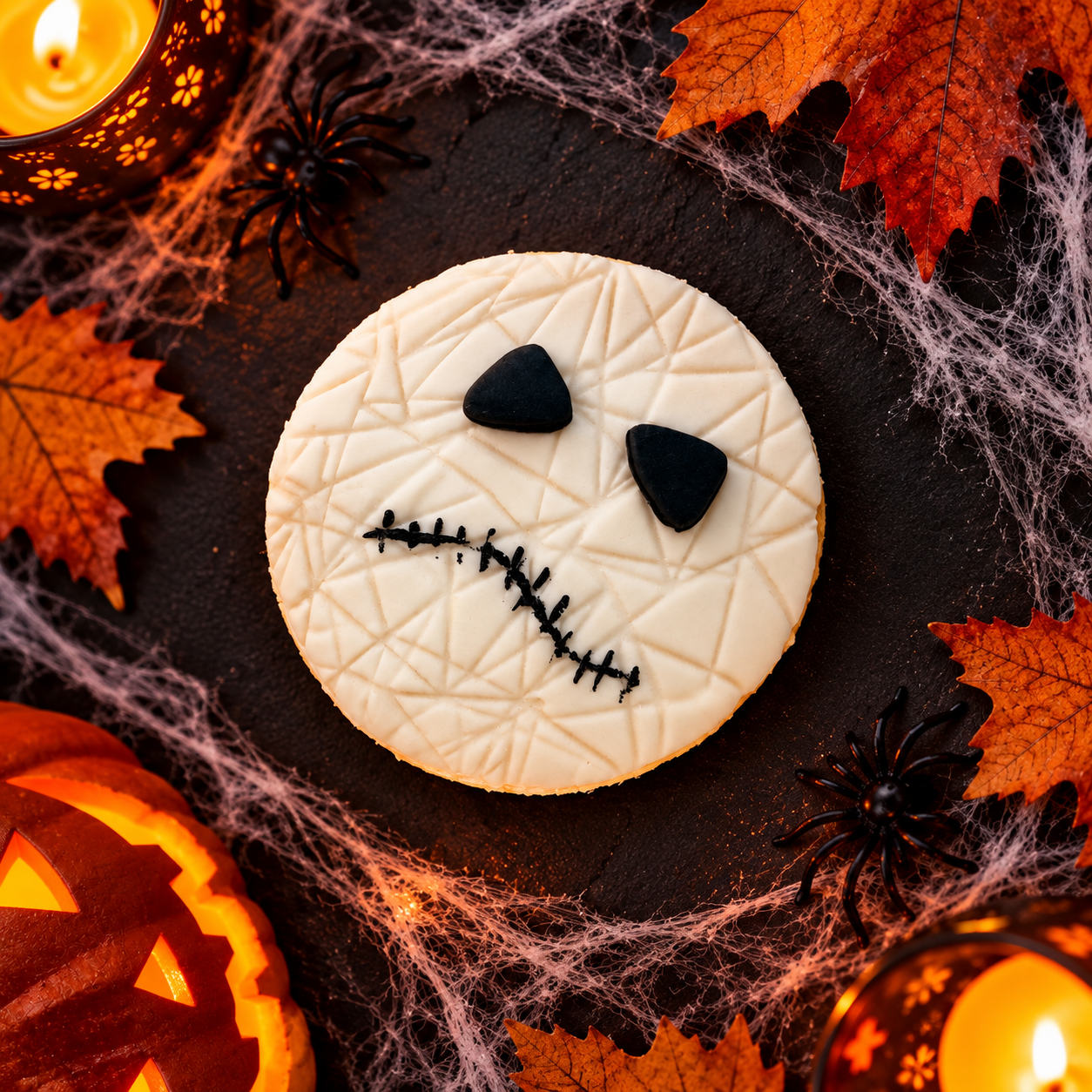 Cookie Halloween Spooky Face