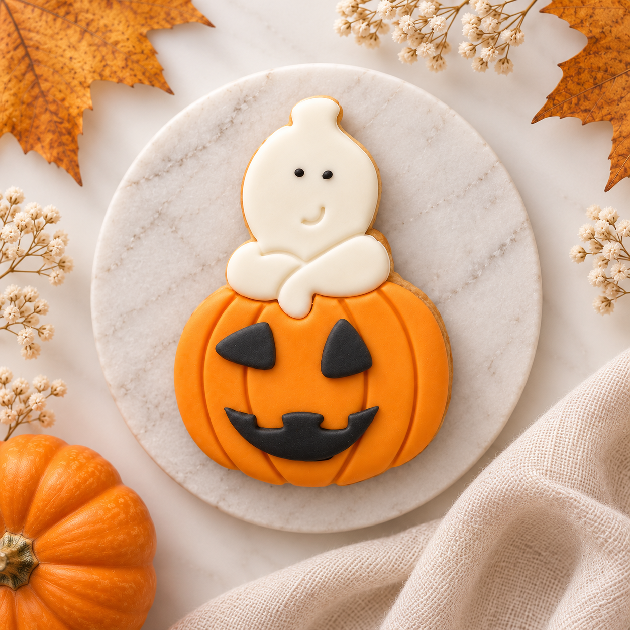Cookie Halloween Φαντασματάκι σε Κολοκύθα