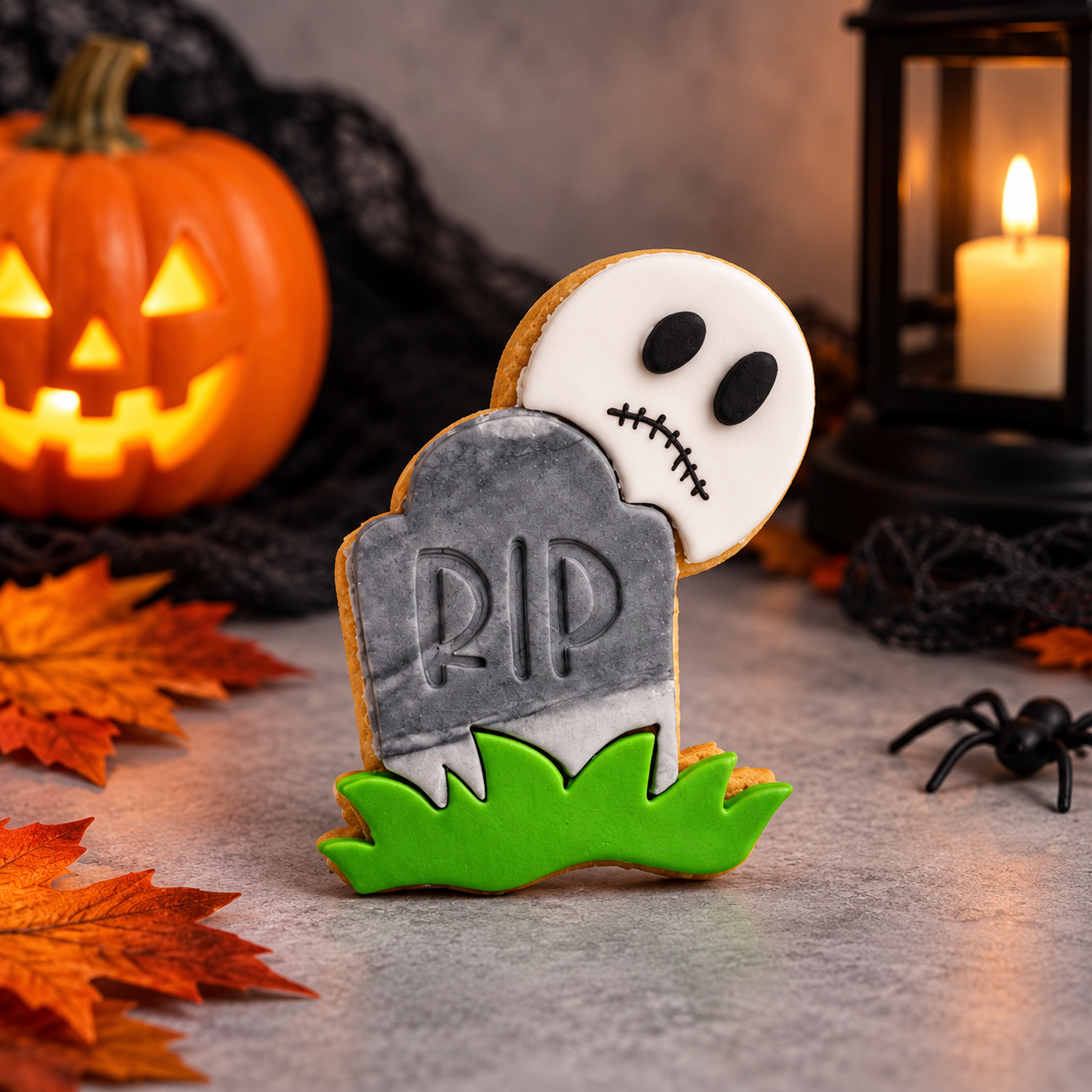 Cookie Halloween Φάντασμα & Ταφόπλακα