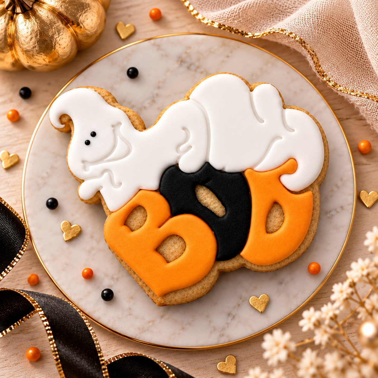 Cookie Halloween Φάντασμα & Κολοκύθες
