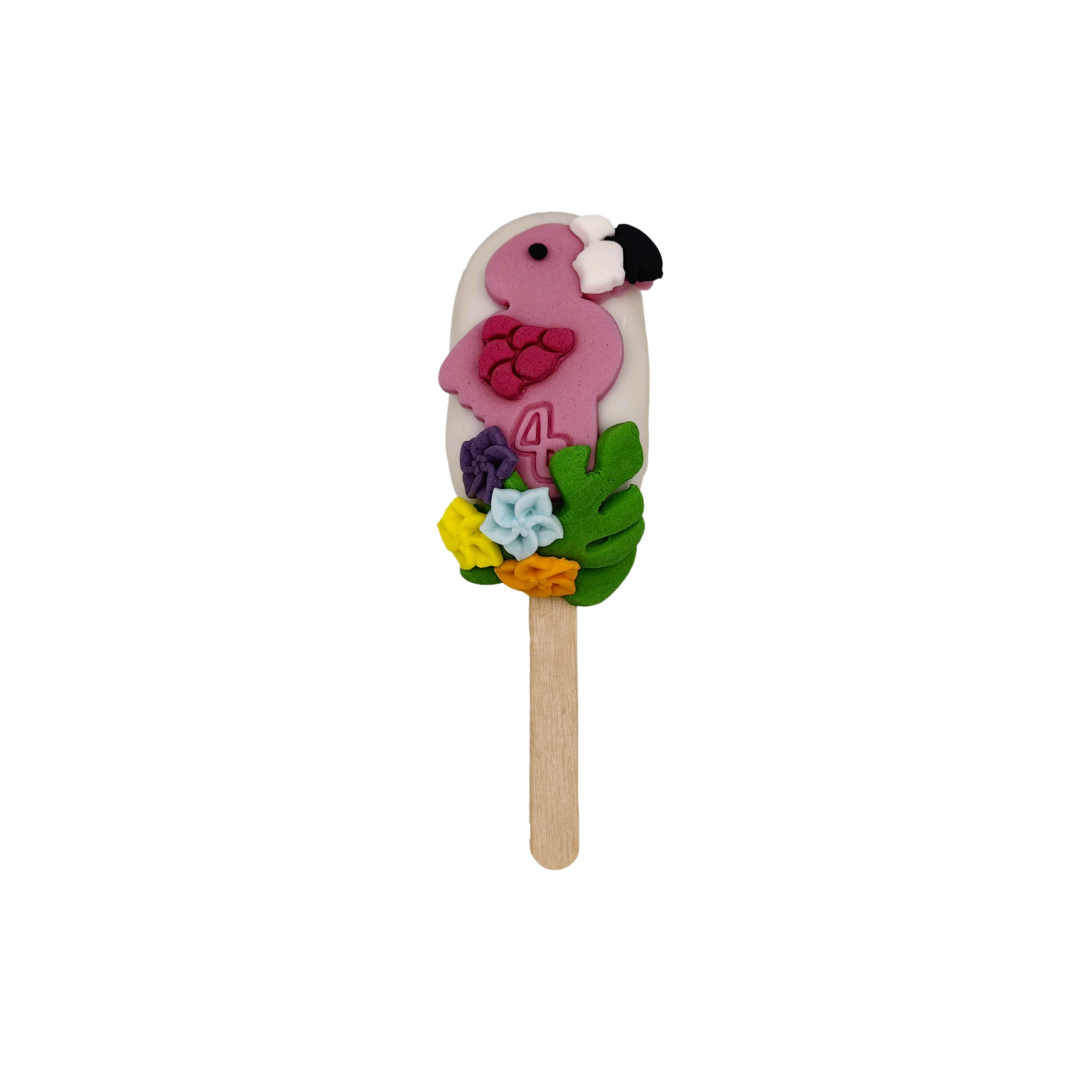 Cakesicle Φλαμίνγκο & Τροπικά Άνθη
