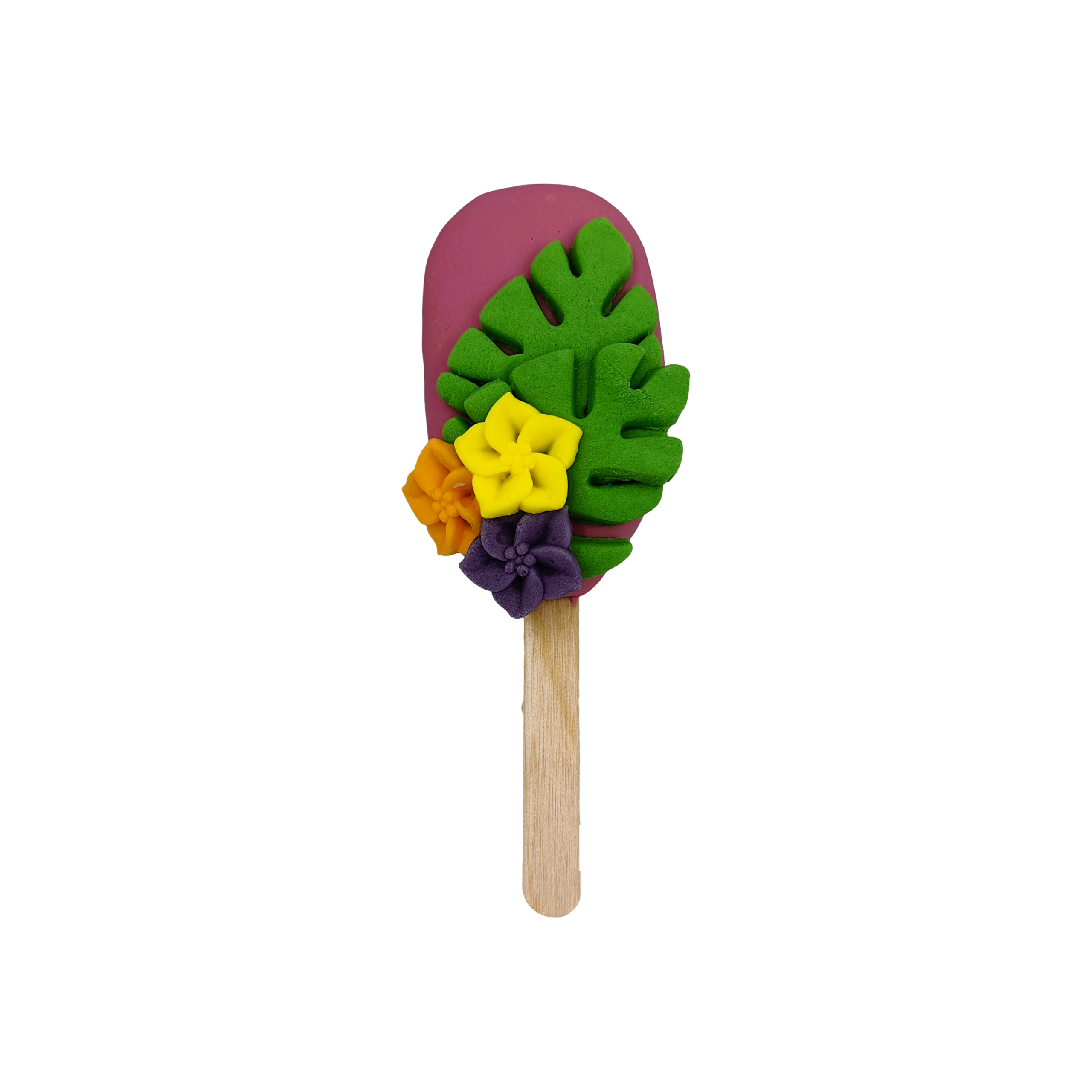 Cakesicle Τροπικά Φύλλα & Ανανάς