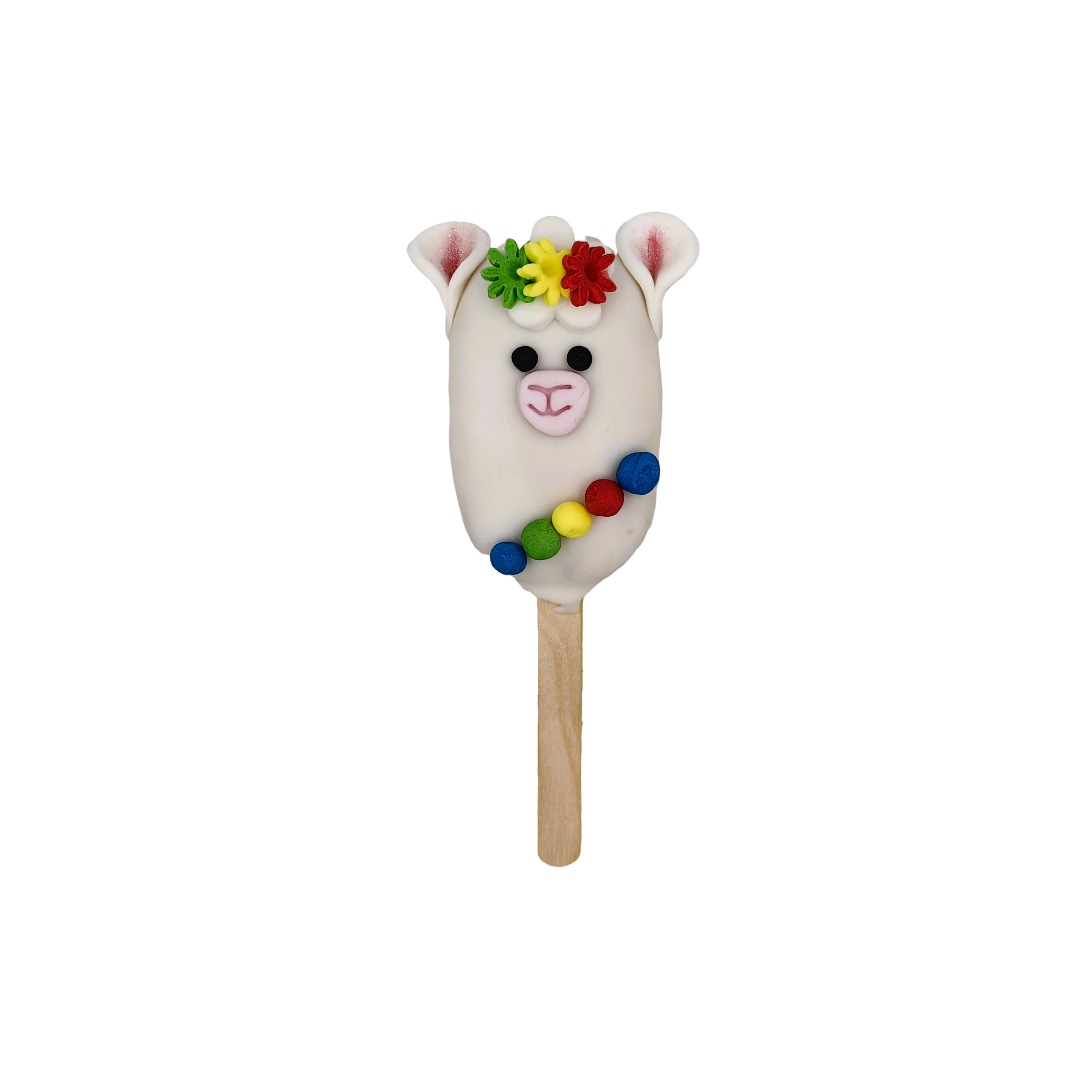 Cakesicle Λάμα με Ουράνιο Τόξο