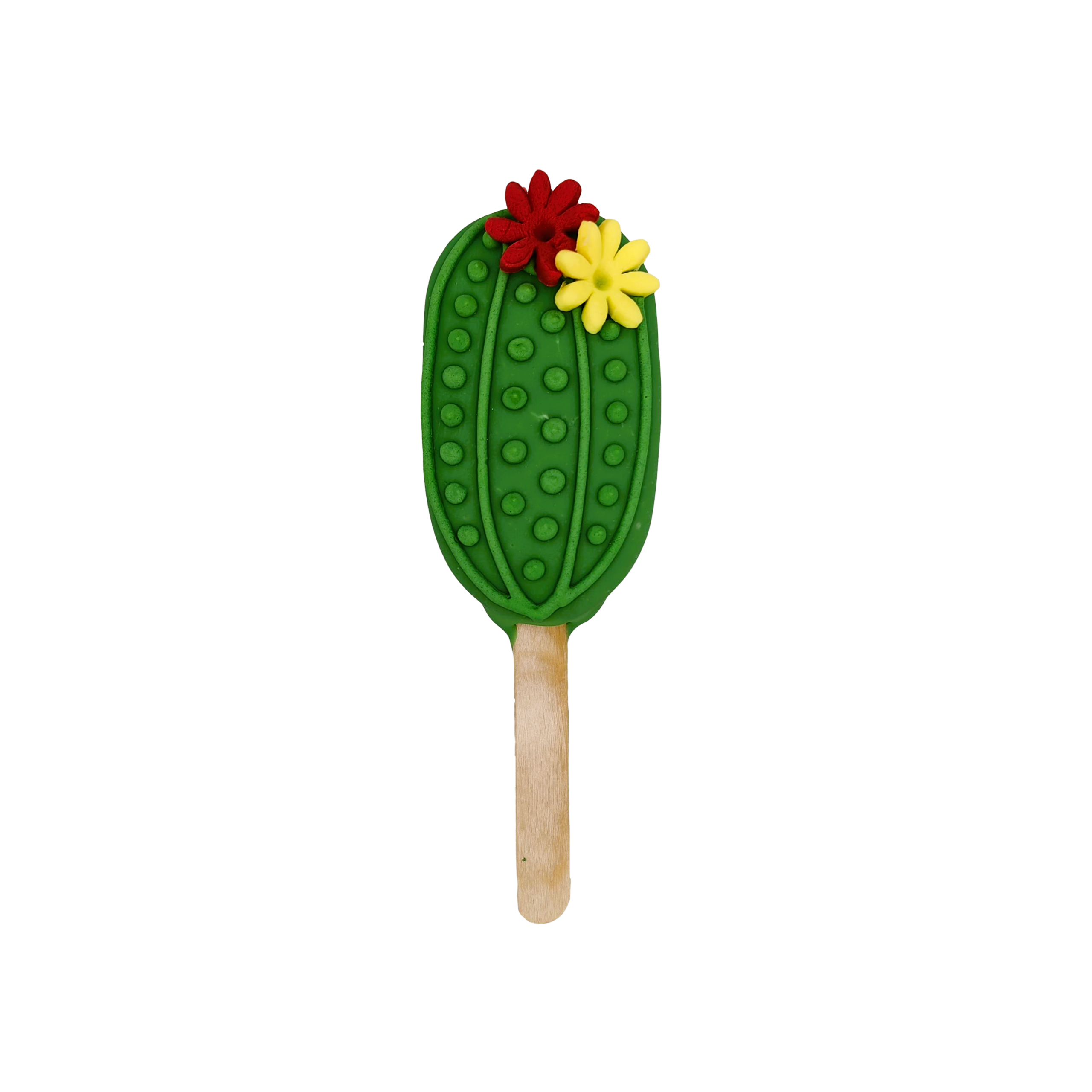 Cakesicle Κάκτος με Λουλούδι