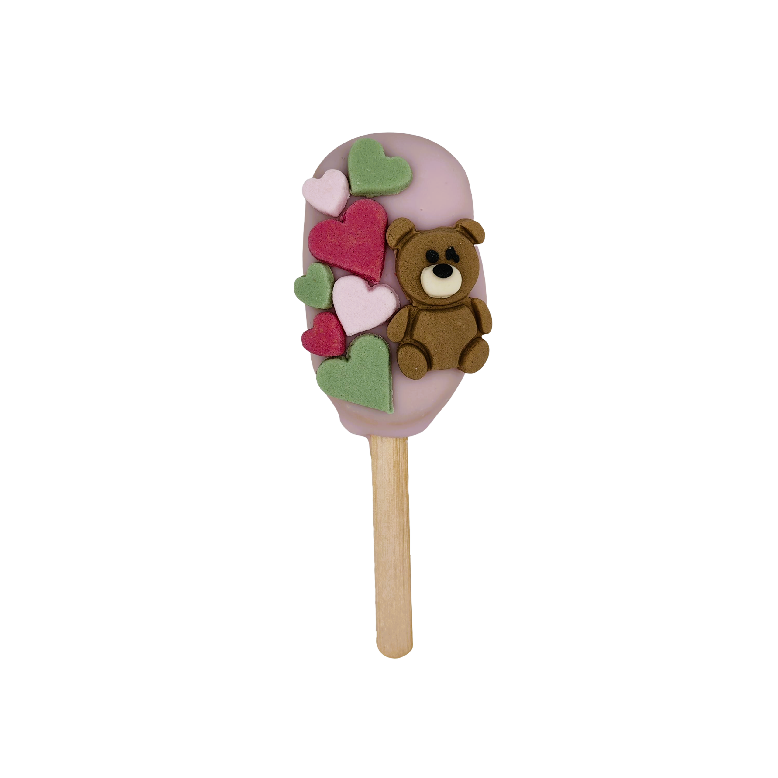 Cakesicle Αρκουδάκι με Καρδιές