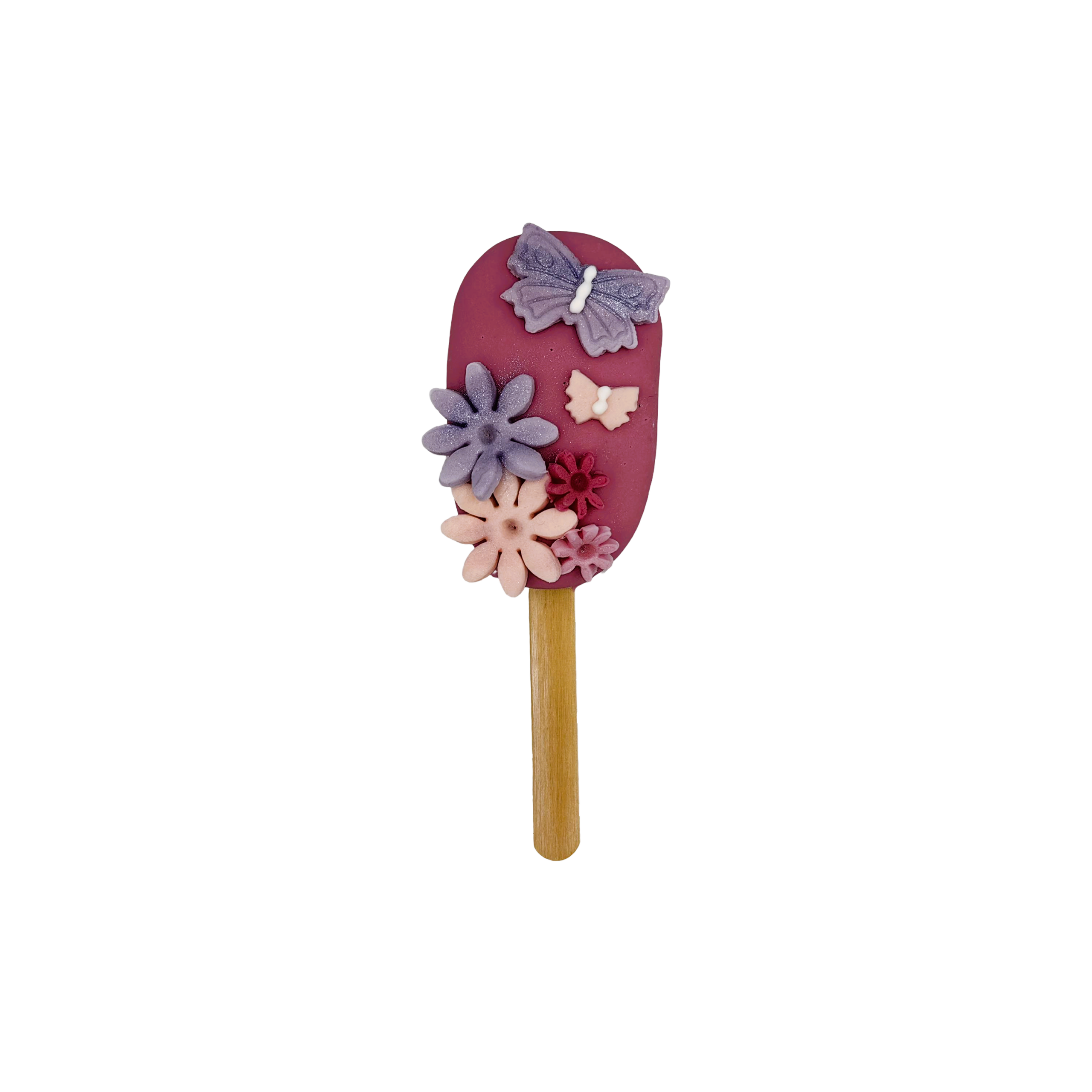 Cakesicle Floral Μπορντό